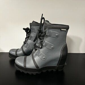Sorel Joan Rain Wedge Boots